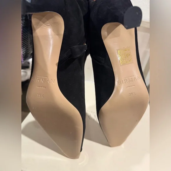 ALEXANDRE BIRMAN Olivia 60 embellished suede ankle boots. SZ 38.5. NIB - Picture 7 of 10